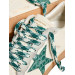 КЕДЫ  GOLDEN GOOSE  BALL STAR LTD with Green Crocodile Print Star and Heel Tab