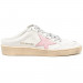КЕДЫ  GOLDEN GOOSE BALL STAR  Sabot in White Nappa with Old Rose Leather Star