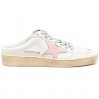 КЕДЫ  GOLDEN GOOSE BALL STAR  Sabot in White Nappa with Old Rose Leather Star