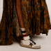 КЕДЫ  GOLDEN GOOSE  BALL STAR  with Cherry Crocodile Star and Heel Tab