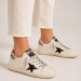 КЕДЫ  GOLDEN GOOSE 'SUPERSTAR' Black Star and Zebra Print Heel Tab