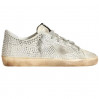 КЕДЫ  GOLDEN GOOSE  'SUPERSTAR' in Aged White Nubuk with Swarovski Crystals
