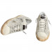 КЕДЫ  GOLDEN GOOSE  'SUPERSTAR' in Aged White Nubuk with Swarovski Crystals