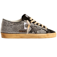 КЕДЫ  GOLDEN GOOSE  'SUPERSTAR' LTD with Swarovski Crystals and Black Leather Star