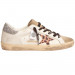 КЕДЫ  GOLDEN GOOSE  'SUPERSTAR' with Leopard Print and Swarovski Crystal Star