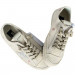 КЕДЫ  GOLDEN GOOSE V-Star in Beige Suede with Silver Star
