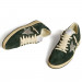 КЕДЫ  GOLDEN GOOSE BALL STAR  in Green suede with Silver glitter star