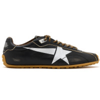 КЕДЫ GOLDEN GOOSE Marathon Speed with Black Leather Upper and Silver Star