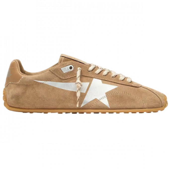 КЕДЫ GOLDEN GOOSE Marathon Speed with Tobacco Suede Upper and Silver Star