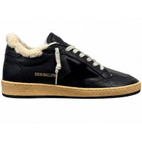 КЕДЫ  GOLDEN GOOSE men's  WINTER Ball Star in Black Nappa with Suede Star and Hell Tab