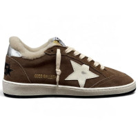КЕДЫ GOLDEN GOOSE WINTER Ball Star with White Leather Star and Metallic Heel Tab КЕДЫ GOLDEN GOOSE WINTER Ball Star with White Leather Star and Metallic Heel Tab