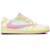 Кроссовки Travis Scott x Air Jordan 1 OG Muslin Shy Pink
