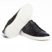 Кроссовки Zegna Triple Stitch Leather Black And Alligator