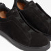 Кроссовки Zegna Triple Stitch Suede Black